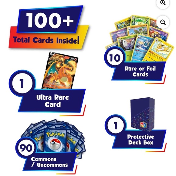 Pokémon Ultra Rare Starter Bundle 100+ Authentic Cards - Picture 4 of 7